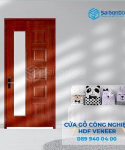 Cửa Gỗ HDF Veneer 6GL-Căm Xe 7-SGD