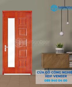 Cửa Gỗ HDF Veneer 6GL-Căm Xe-SGD