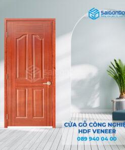 Cửa Gỗ HDF veneer 4A-Xoan Đào-SGD