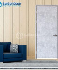 Cửa Gỗ MDF Melamine P1 van kem-MDFV-SGD