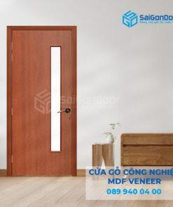Cửa Gỗ MDF Veneer P1G1 Căm Xe-SGD