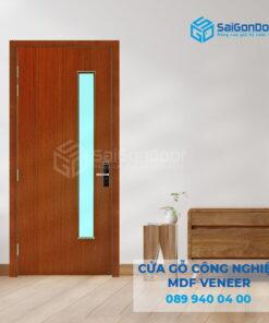 Cửa Gỗ MDF Veneer P1G1 Xoan Đào-SGD
