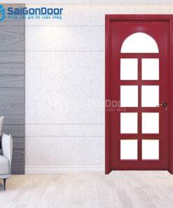 Cửa Gỗ MDF Veneer P1G9 mau do-MDFV-SGD
