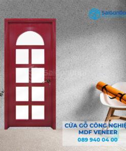 Cửa Gỗ MDF Veneer P1G9 mau do-SGD