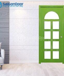 Cửa Gỗ MDF Veneer P1G9 xanh la-MDFV-SGD