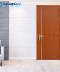 Cửa Gỗ MDF Veneer P1R2 Xoan Đào 3-MDFV-SGD