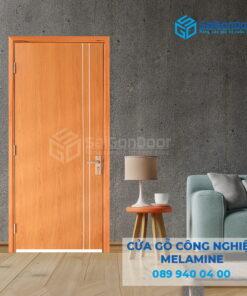Cửa Gỗ MDF veneer P1R2-Xoan Đào-SGD