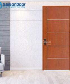 Cửa Gỗ MDF Veneer P1R5 Xoan Đào 4-MDFV-SGD