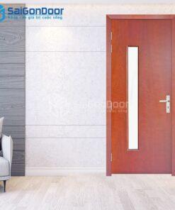 Cửa Gỗ MDF veneer P1G1 Căm Xe 2-MDFV-SGD