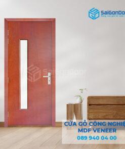 Cửa Gỗ MDF veneer P1G1 Căm Xe 2-SGD