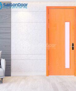 Cửa Gỗ MDF veneer P1GL Xoan Đào-MDFV-SGD