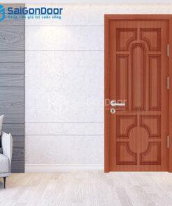 Cửa Gỗ Công Nghiệp 018 teak 1-HDFV-SGD_1