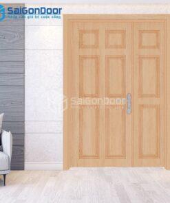 Cửa Gỗ Công Nghiệp 2 canh 9A Oak 1-HDFV-SGD