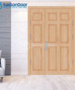 Cửa Gỗ Công Nghiệp 2 canh 9A Oak 2-HDFV-SGD_1