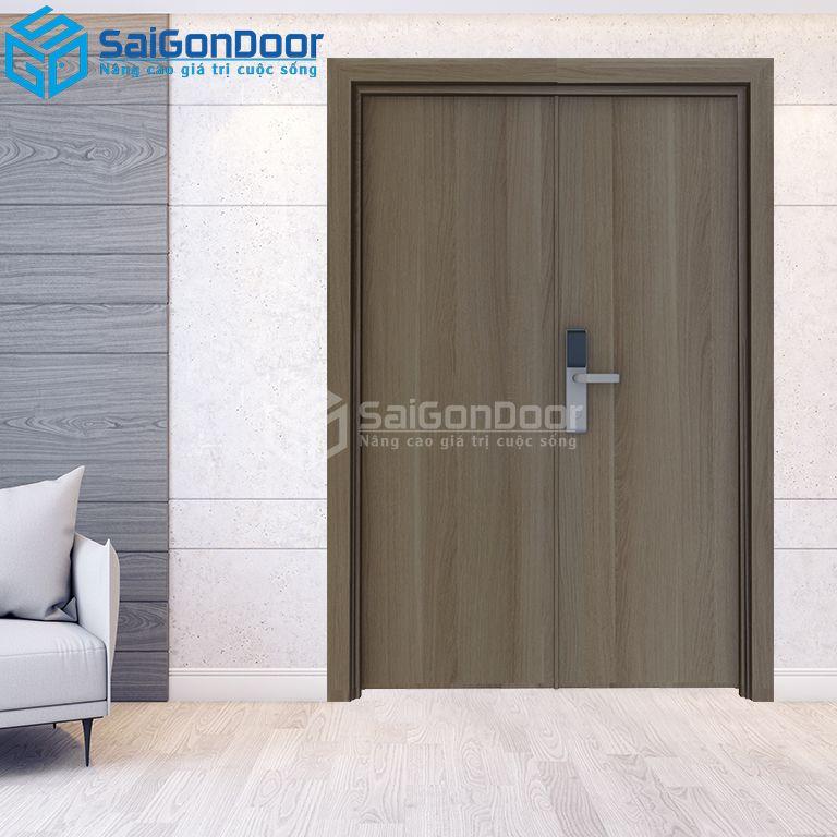 Cửa Gỗ Công Nghiệp MDF Laminate 2P111s-MDFL-SGD