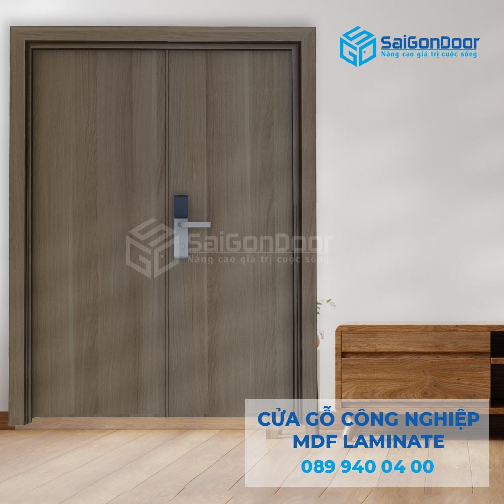 Cửa Gỗ Công Nghiệp MDF Laminate 2P111s-SGD