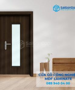 Cửa Gỗ Công Nghiệp MDF Laminate 2P1G1S-SGD