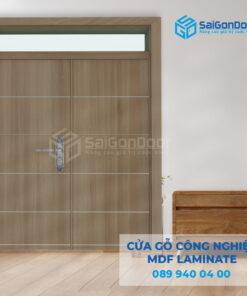 Cửa Gỗ Công Nghiệp MDF Laminate 2P1R10 FIX-SGD