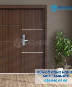 Cửa Gỗ Công Nghiệp MDF Laminate 2P1R51s-SGD