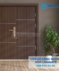 Cửa Gỗ Công Nghiệp MDF Laminate 2P1R52-SGD