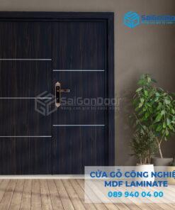 Cửa Gỗ Công Nghiệp MDF Laminate 2P1R5s-SGD