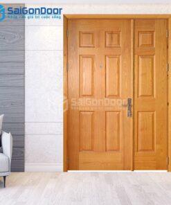 Cửa Gỗp HDF Veneer 9A Sồi me bong con-HDFV-SGD