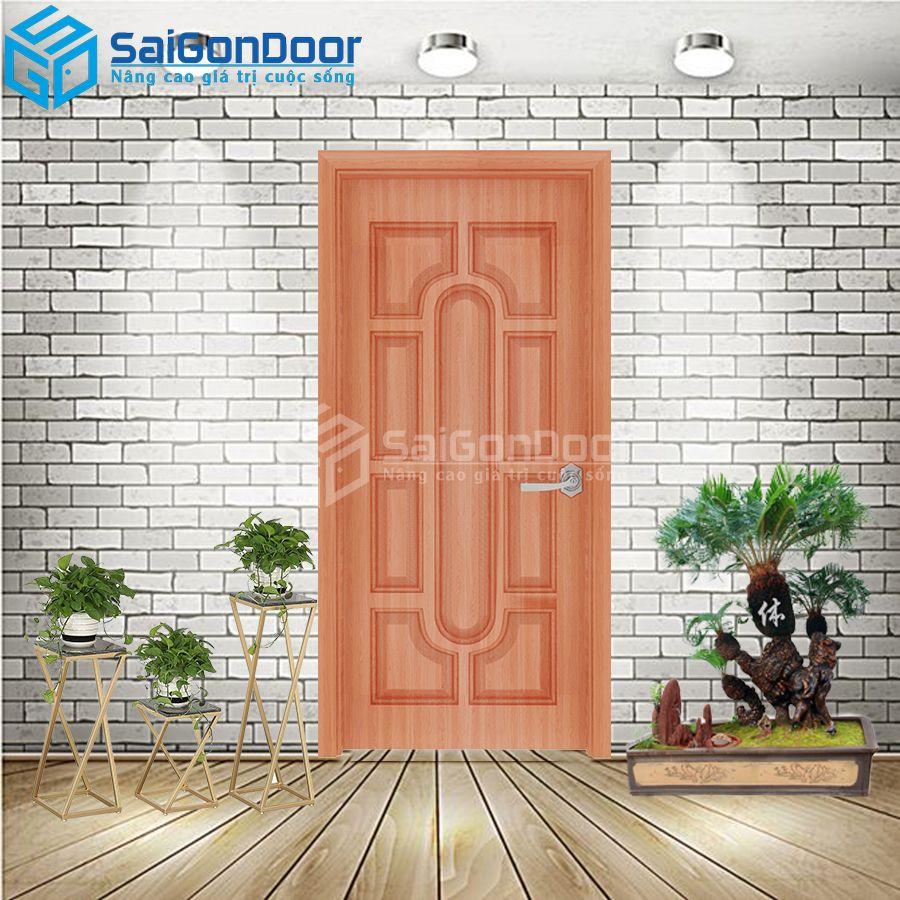Cửa Nhựa Gỗ Composite 019 sapele 2-CP-SGD