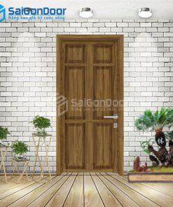 Cửa Nhựa Gỗ Composite 6A Óc Chó 2-CP-SGD