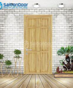 Cửa Nhựa Gỗ Composite 6A Sồi 1-CP-SGD