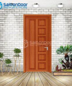 Cửa Nhựa Gỗ Composite 6B sapele 2-CP-SGD