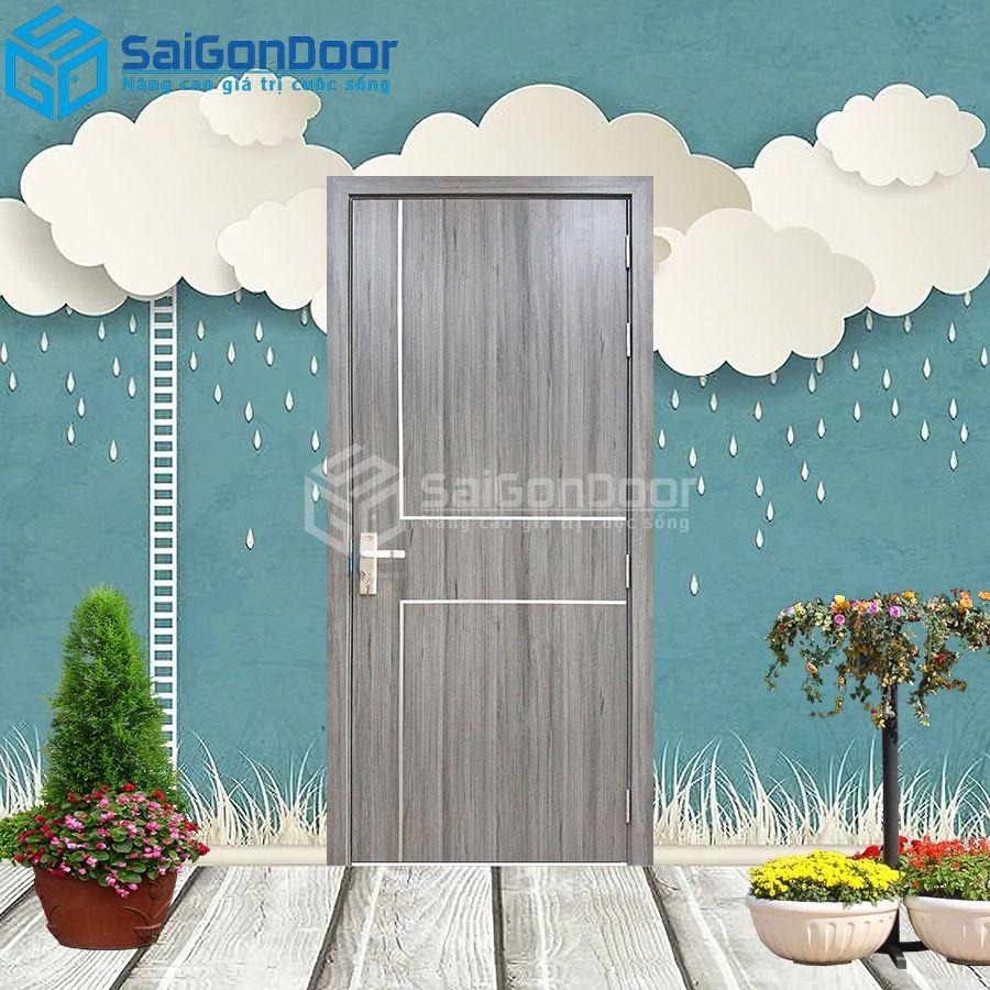 Cửa Nhựa Gỗ Composite P1R4B-CP-SGD