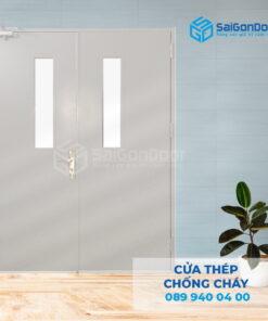 Cửa Thép Chống Cháy 2P1G2-SGD