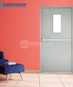 Cửa Thép Chống Cháy 1 canh o kinh thanh thoat hiem-a-SGD