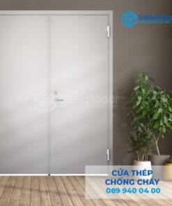Cửa Thép Chống Cháy 2P tay nam Cửa-SGD