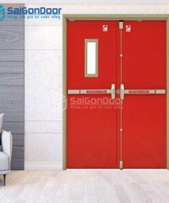 Cửa Thép Chống Cháy 2P1G1 thanh thoat hiem doi-a-SGD