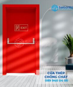 Cửa Thép Chống Cháy P1 thanh thoat hiem day-SGD