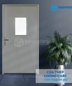 Cửa Thép Chống Cháy P1G1 khoa tay gat-SGD