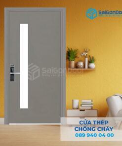 Cửa Thép Chống Cháy P1G1 xam 2-SGD