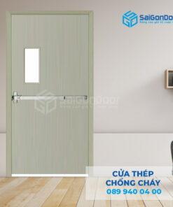 Cửa Thép Chống Cháy P1G1 xam thanh thoat hiem-SGD