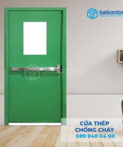 Cửa Thép Chống Cháy P1G1 xanh-SGD