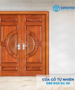 Cửa Gỗ Tự Nhiên 2 canh Gỗ do-SGD