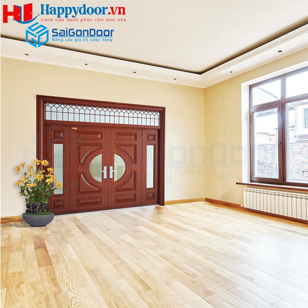 Cửa thép vân gỗ chống cháy cách âm