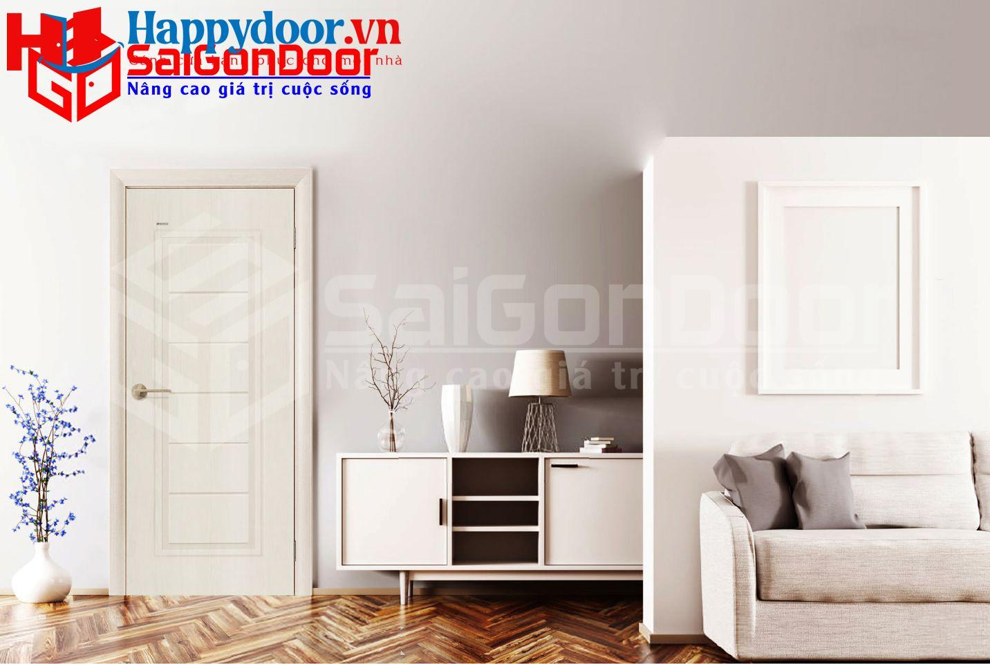 Màu sắc cửa cùng tông màu với màu sơn căn phòng