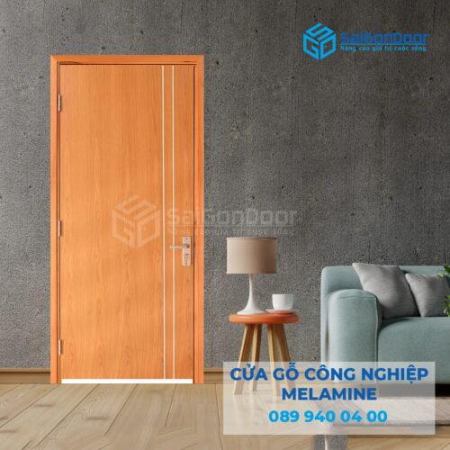 Cửa Gỗ MDF veneer P1R2-Xoan Đào-SGD
