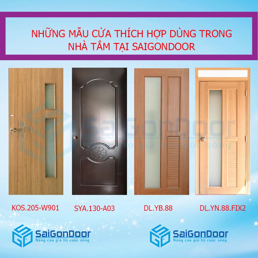 Những mẫu cửa nhựa PVC nhà tắm giá rẻ