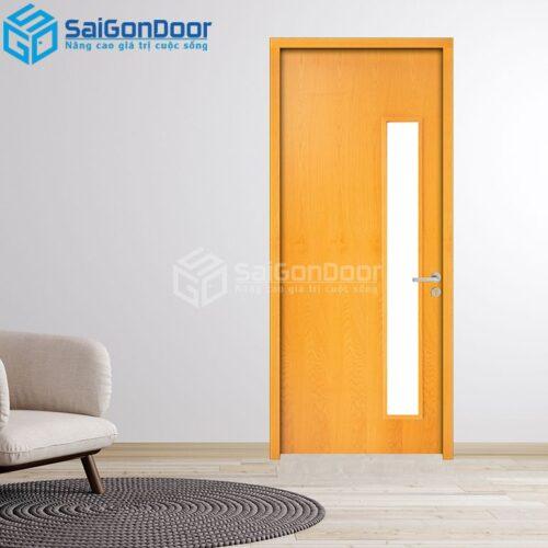 Cửa Gỗ Chống Cháy MDF Veneer P1G1 Sồi-a-SGD