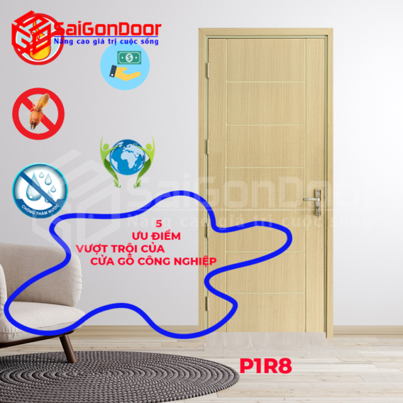 Cửa gỗ công nghiệp mang lại độ an toàn cao cho môi trường và người sử dụng
