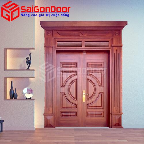 Cửa Thép Vân Gỗ SGD-KM.TVG-2C-13