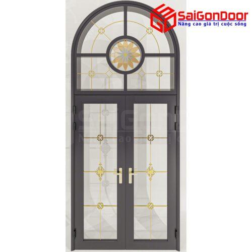 Cửa Nhôm Vân Gỗ SGD-CNVG-19