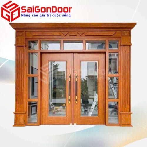 Cửa Thép Vân Gỗ SGD-KM.TVG-4C.6